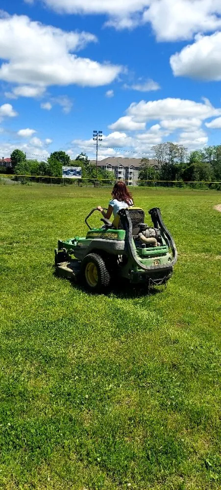 Custom lawn mowing service with custom design in Cohoes, NY by Castracane's Small Engine Repair and Outdoor Services