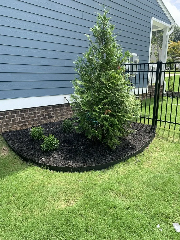 Custom yard cleanup service with custom design in Monroe, NC by Castrejon Landscaping Maintenance