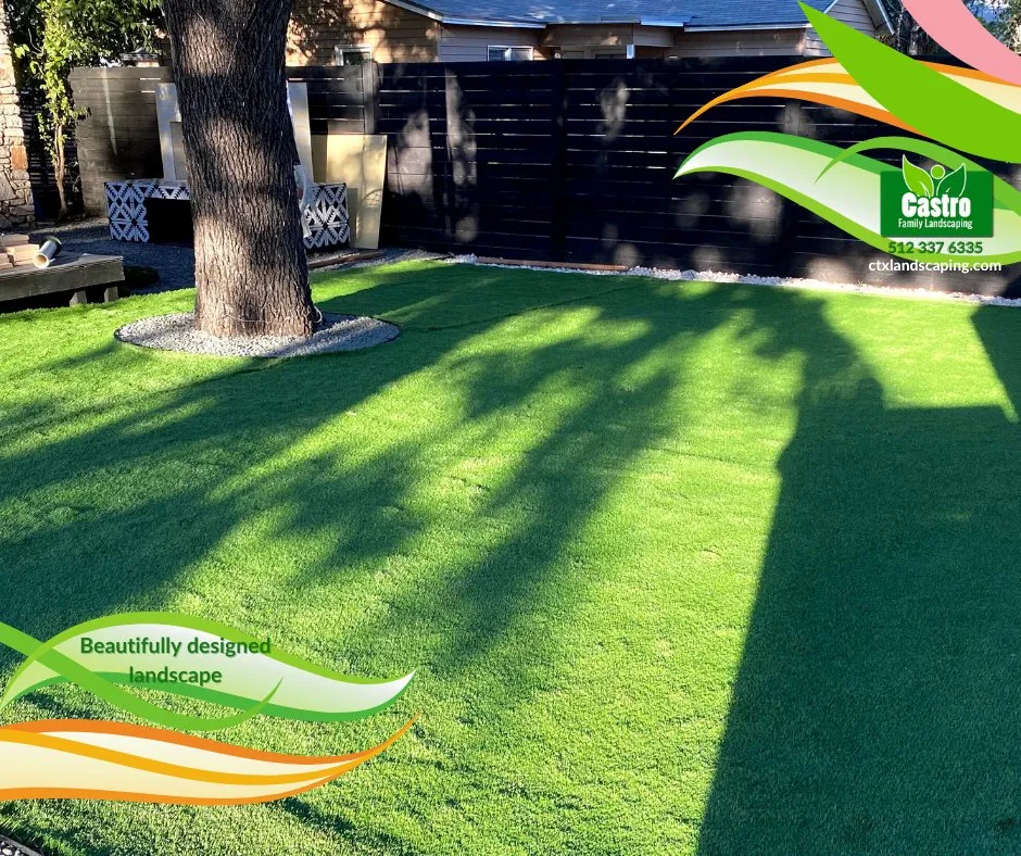 Professional landscape design for outdoor upgrades in Pflugerville, TX by Castro Family Landscaping