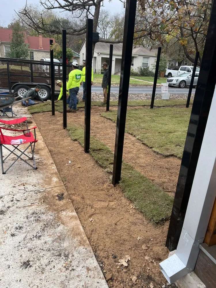 Professional yard maintenance in Pflugerville, TX by Castro Family Landscaping