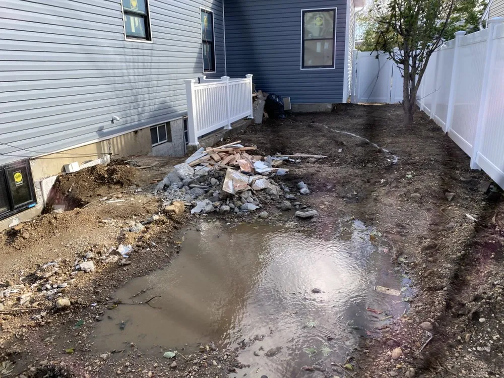 Professional landscape installation in Hicksville, NY by Castro Rivera