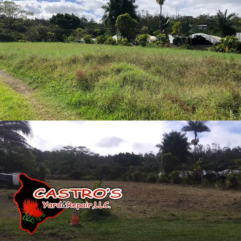 Custom landscape design experts serving Mountain View, HI - Castros yards & repairs