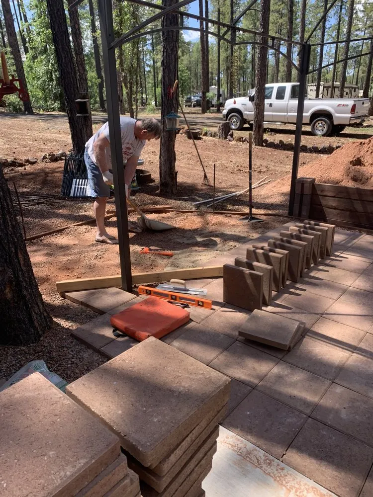 Custom landscape installation in Tucson, AZ by Catalina Mountain Landscaping