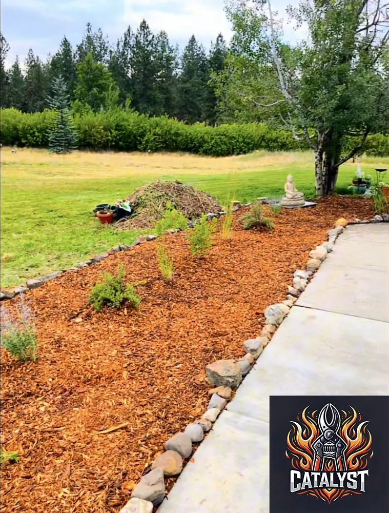Custom outdoor landscaping for homes in Stevensville, MT by Catalyst Lawncare
