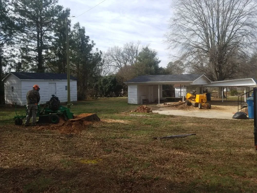 Local residential landscaping in Newton, NC by Catawba Stump Grinding
