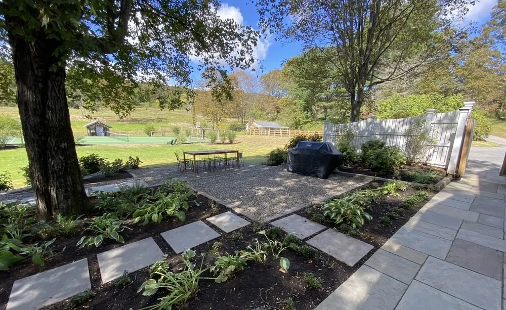 Custom garden landscaping with custom design in Kingston, NY by Catskill Mountain Gardening