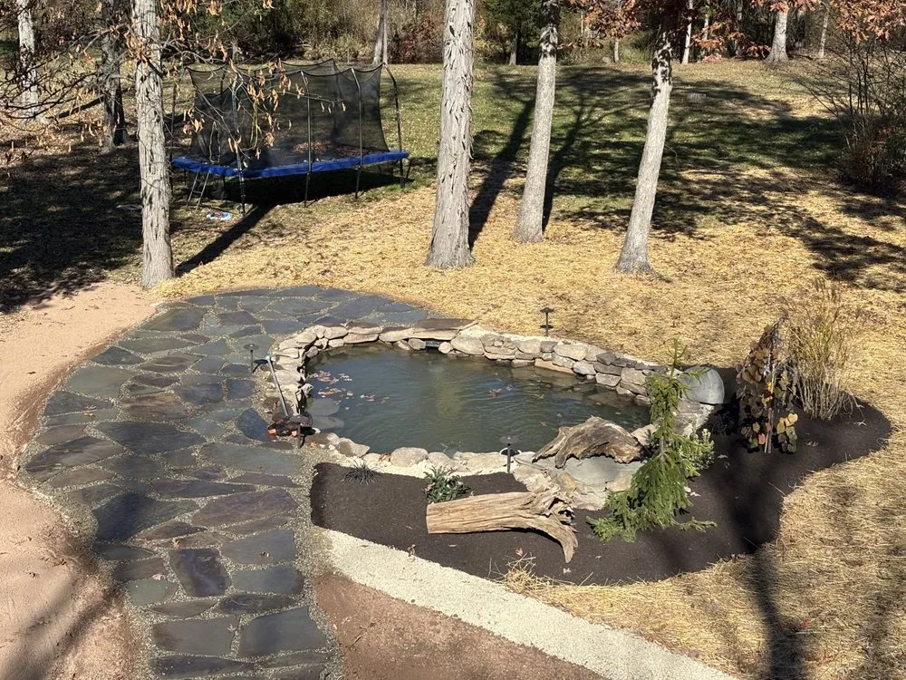 Local landscape installation with custom design in Perkasie, PA by Cattail