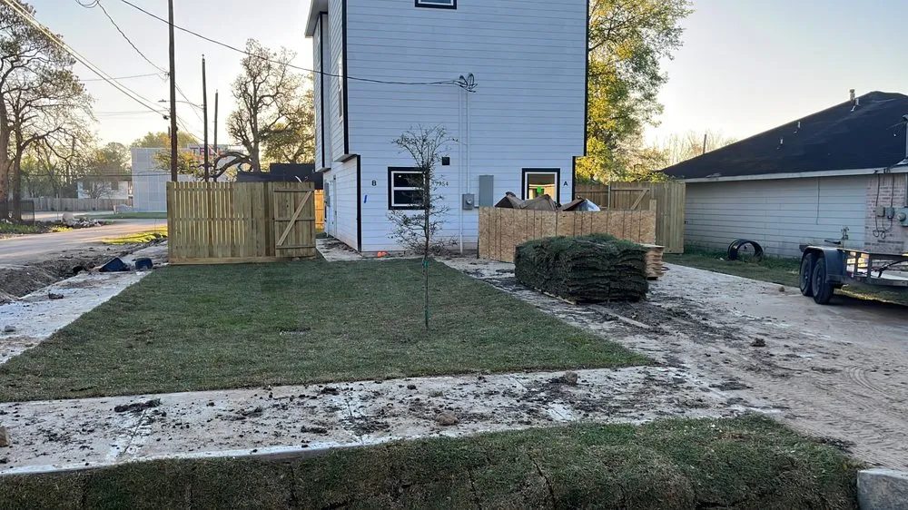 Local landscape installation in Magnolia, TX - Cattaleya Nursery