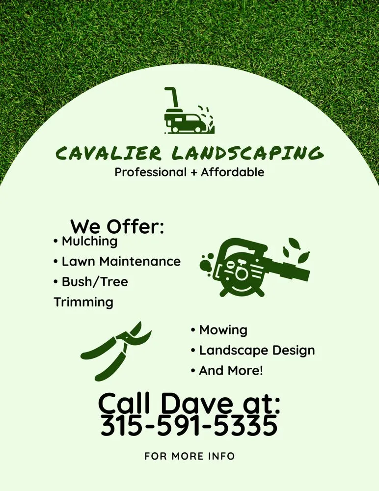 Professional yard cleanup service for beautiful yards in Oswego, NY by Cavalier Landscaping