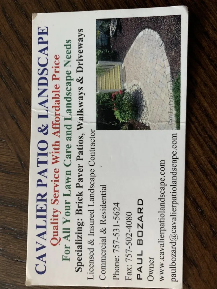 Custom yard cleanup service in Virginia Beach, VA by Cavalier Patio & Landscape