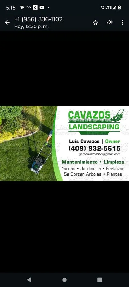 Local landscape installation in Donna, TX by Cavazos Landscapping