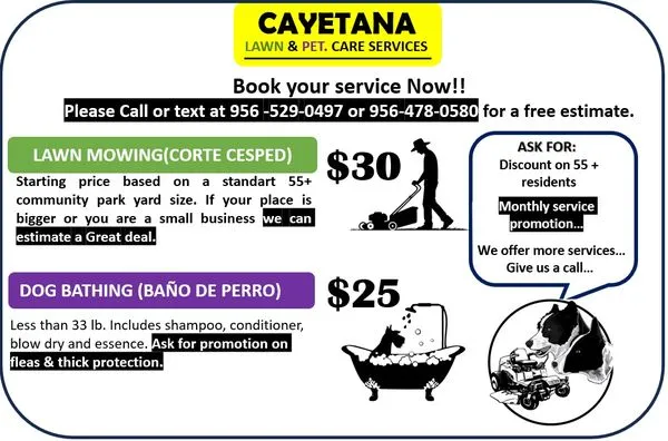 Cayetana Lawn and Pet Care Logo