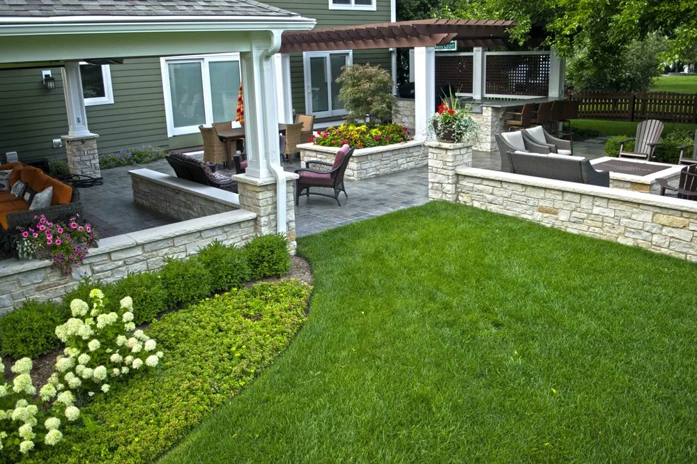 Expert lawn mowing service with custom design in Naperville, IL by CB Conlin Landscapes