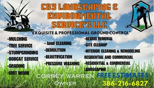 Cb3 Landscaping & Environmental Services Logo