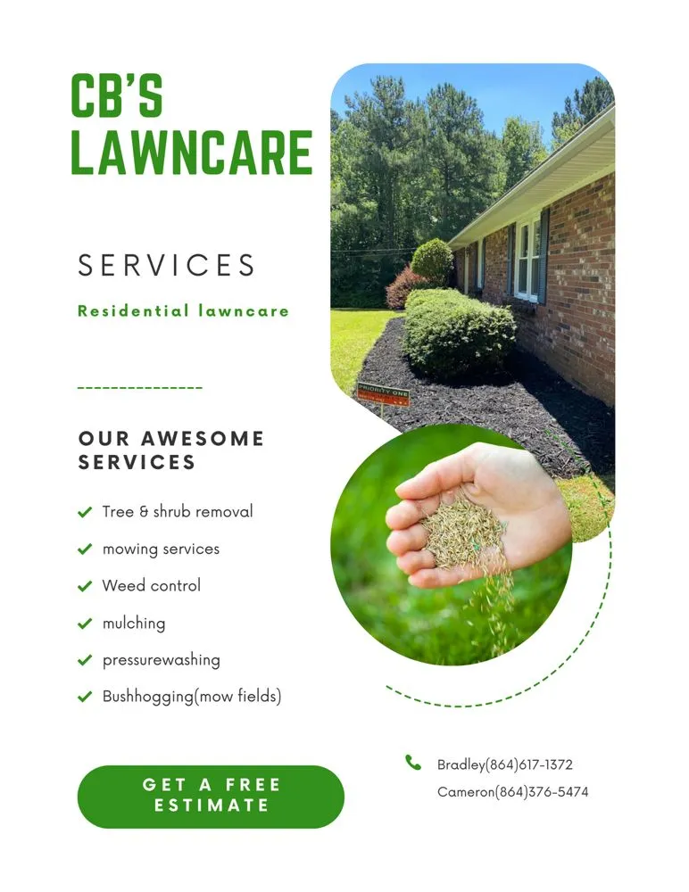 Top-rated lawn care service experts serving Williamston, SC - CB’s Lawncare