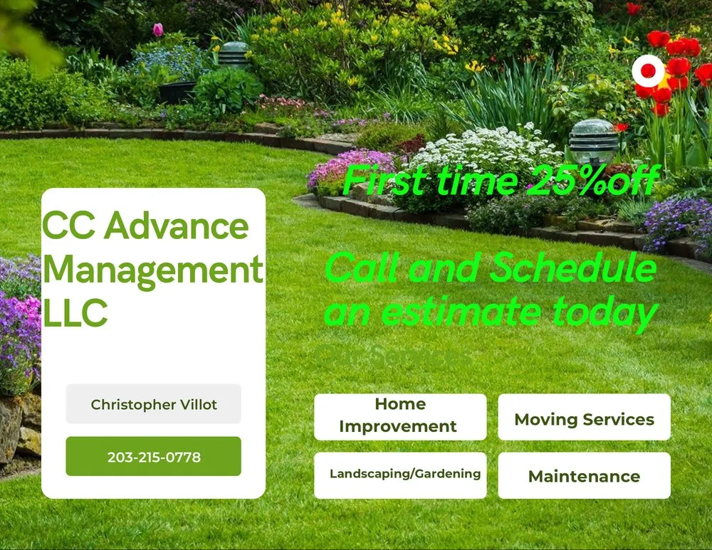 Expert garden landscaping for homes across New Haven, CT - CC Advance Management
