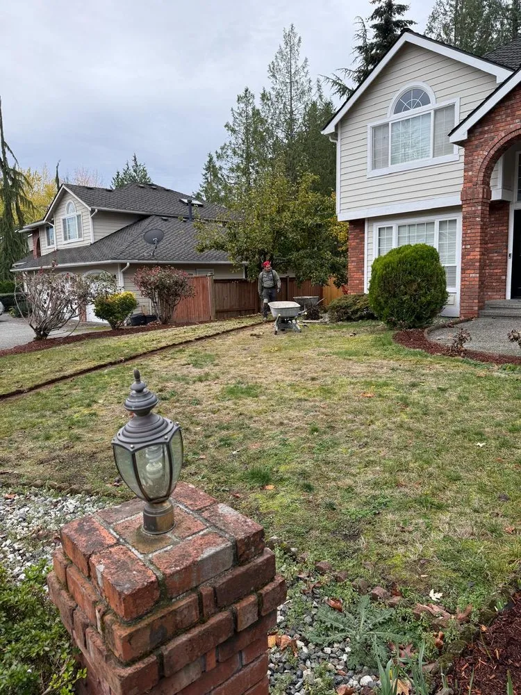Custom lawn care service in Snohomish, WA by CC Concrete & Landscape