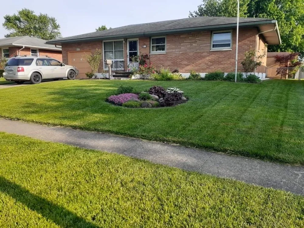 Local landscape installation with custom design in Dayton, OH by C&C Curb Appeal