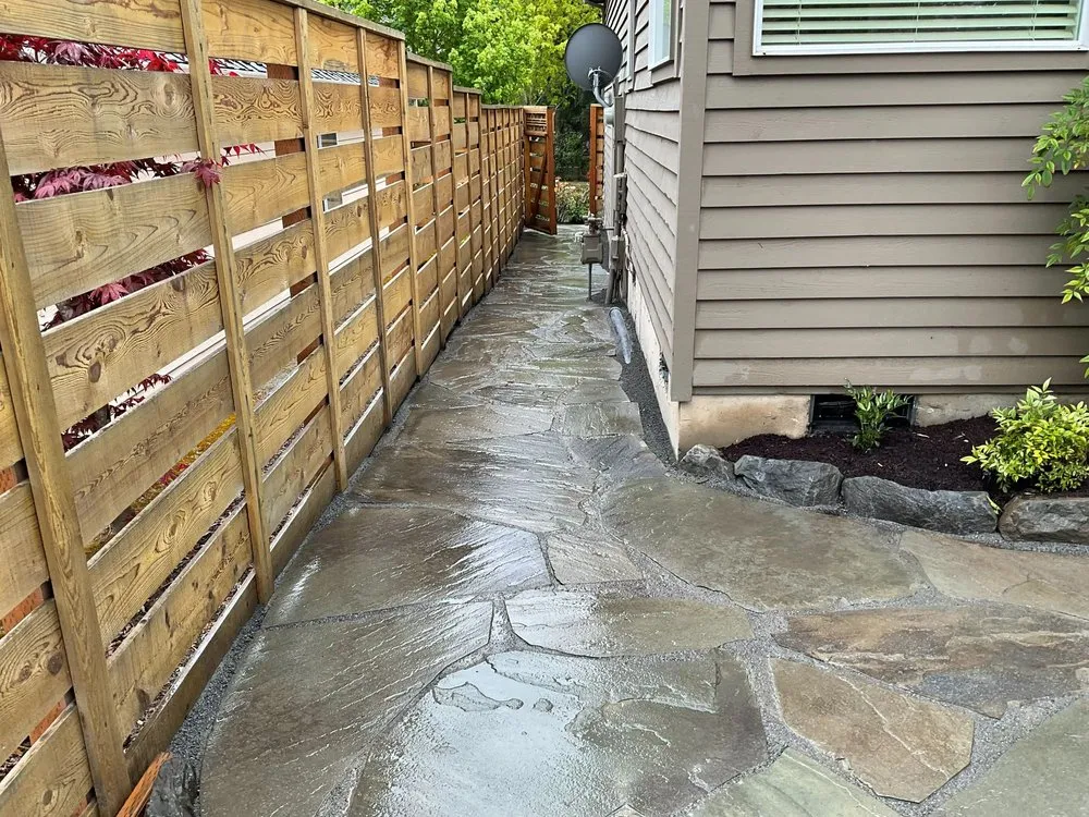 Local lawn mowing service with custom design across Woodburn, OR - CC Landscape