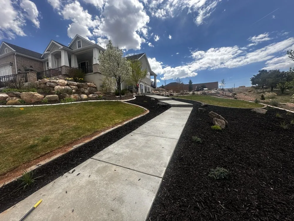 Professional garden landscaping in Enoch, UT by C&C Landscaping