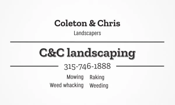 C&C landscaping