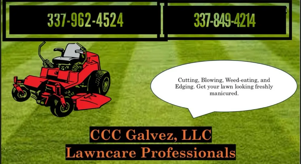 Professional lawn mowing service in Youngsville, LA - CCC Galvez