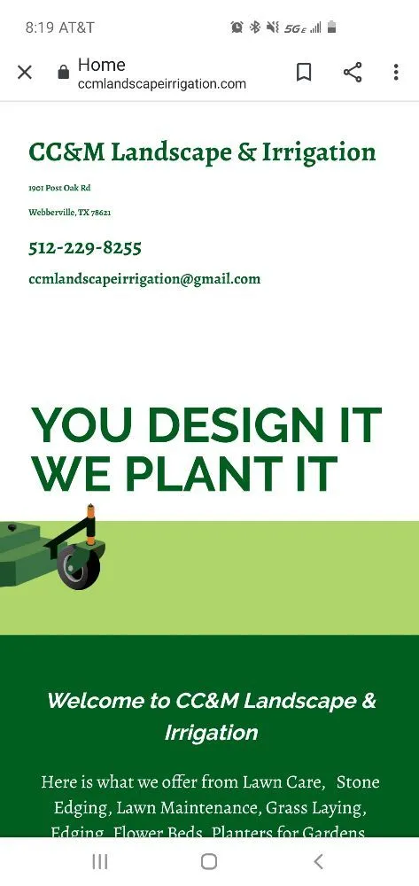 Custom outdoor landscaping in Webberville, TX by CC&m Landscape & Irrigation