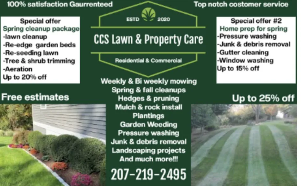 Professional landscaping services with custom design across Ogunquit, ME - CCS Lawn & Property Care