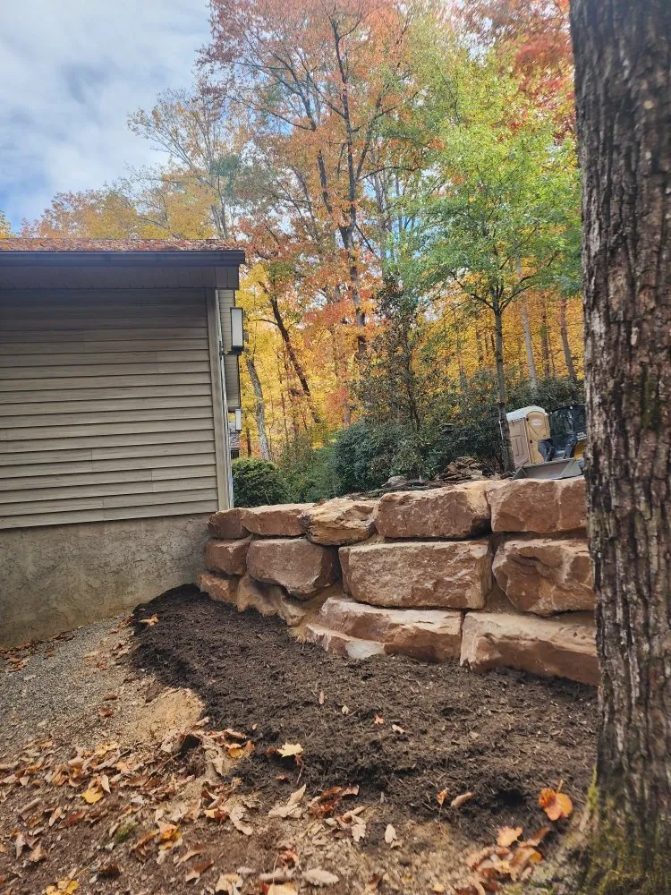 Custom lawn mowing service in Hendersonville, NC by CDG Excavating And Landscaping