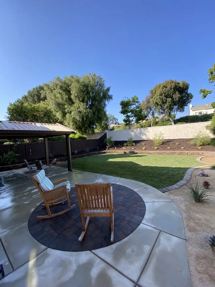 Custom outdoor landscaping with custom design in Menifee, CA by C&E Landscaping & Tree Service