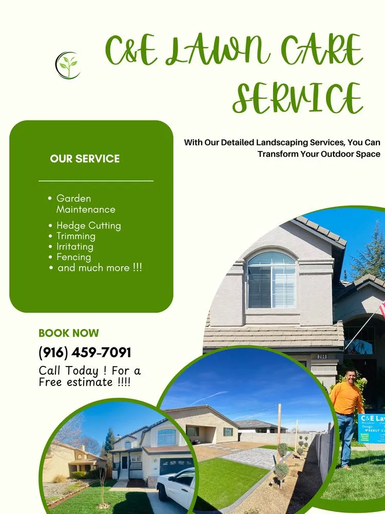 Professional landscaping services in Sacramento, CA by C&E Lawn Care Service
