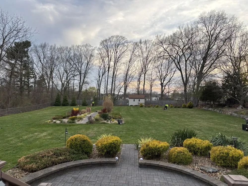 Expert outdoor landscaping with custom design in Cranston, RI by C&E Services