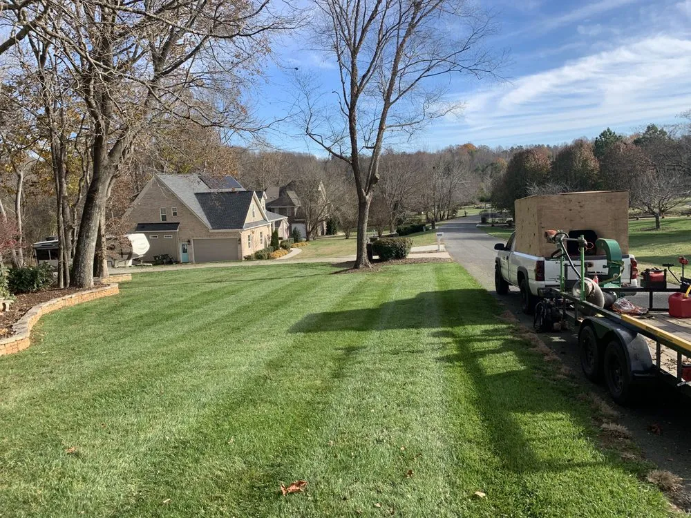 Expert lawn mowing service with custom design in Oak Ridge, NC by Cecilio’s Landscaping