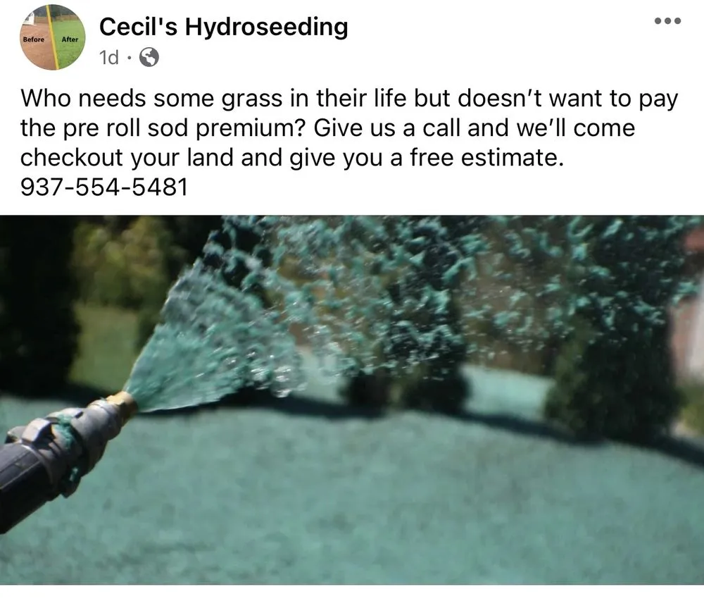 Expert landscape design for outdoor upgrades in Dayton, OH by Cecil’s Hydroseeding