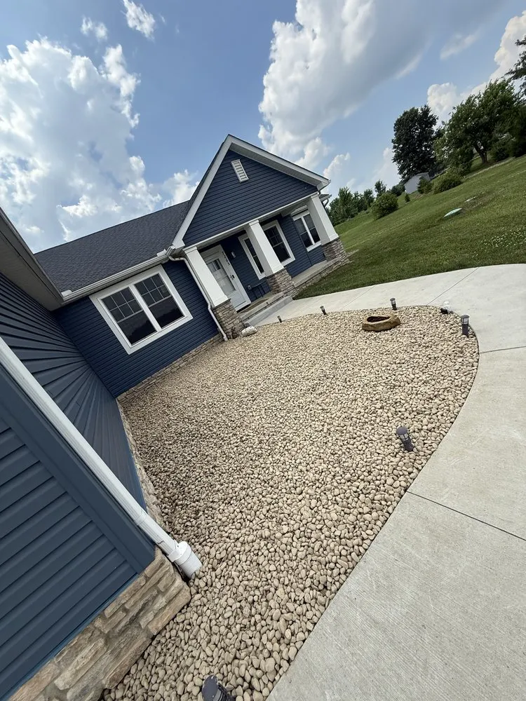 Professional outdoor landscaping for residential properties in Bellville, OH by Cedar Creek Landscape