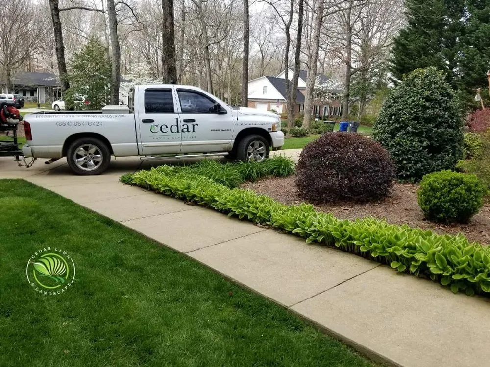 Trusted landscape design for residential properties in Greenville, SC by Cedar Landscaping and Pressure Washing