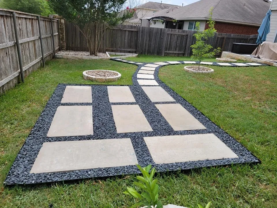 Custom garden landscaping with custom design in Cedar Park, TX by Cedar Park Landscaping Pros