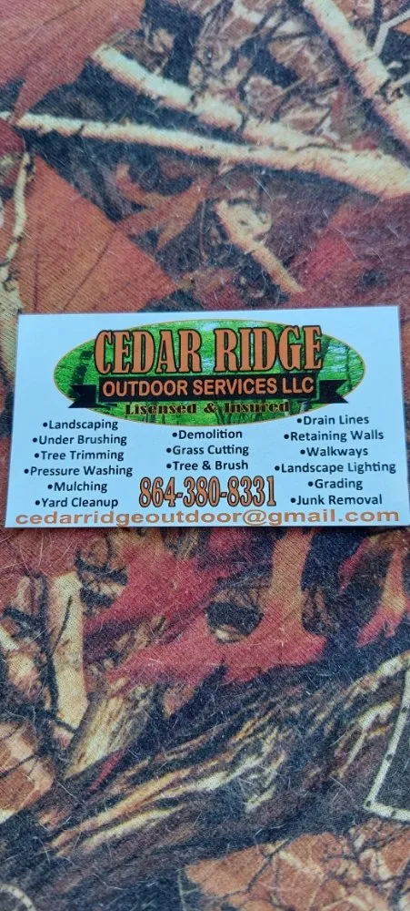 Custom yard maintenance for beautiful yards in Belton, SC by Cedar Ridge Outdoor Services