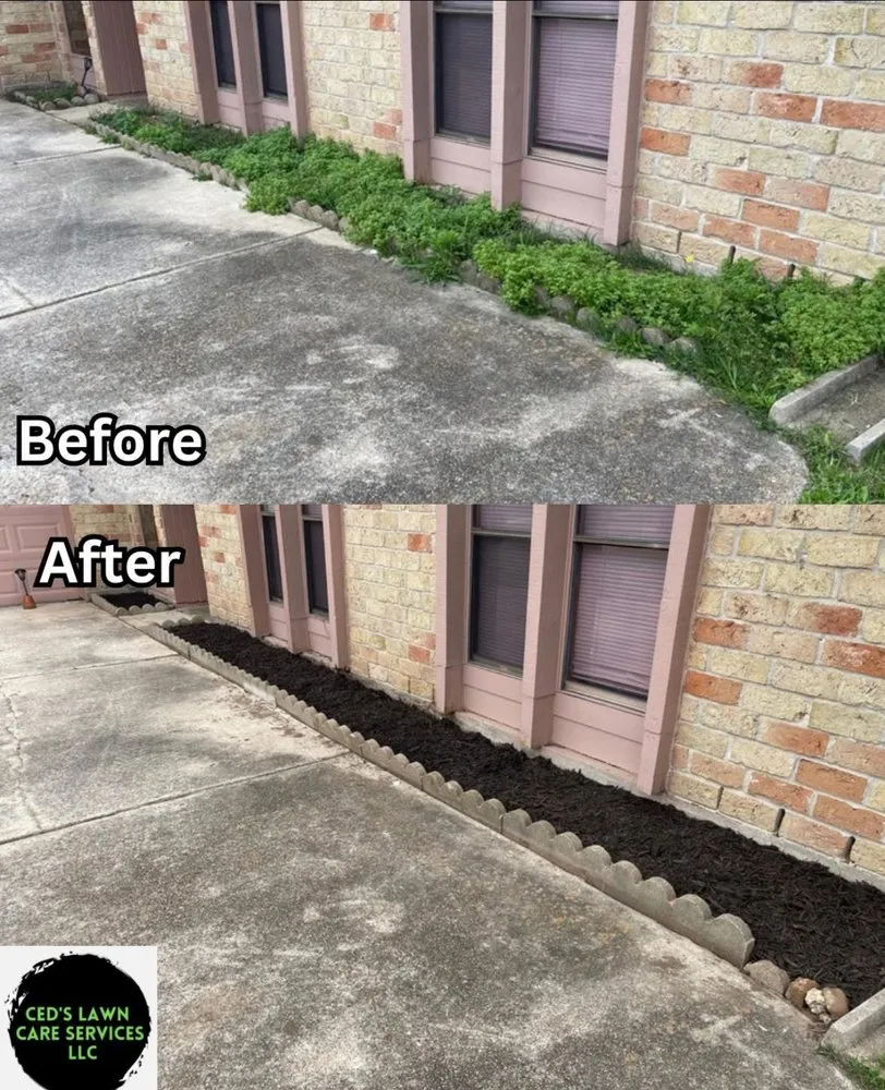 Professional garden landscaping for outdoor upgrades across League City, TX - Ced's Lawn Care Service