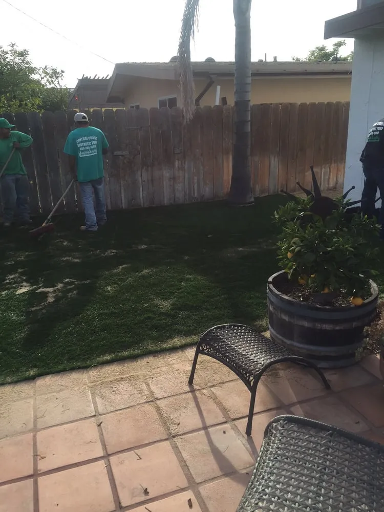 Professional yard cleanup service in San Luis Obispo, CA by Central Coast Synthetic Turf