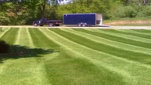Custom outdoor landscaping in New Castle, IN by Central Indiana Hydroseeding