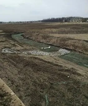 Custom residential landscaping in New Castle, IN by Central Indiana Hydroseeding