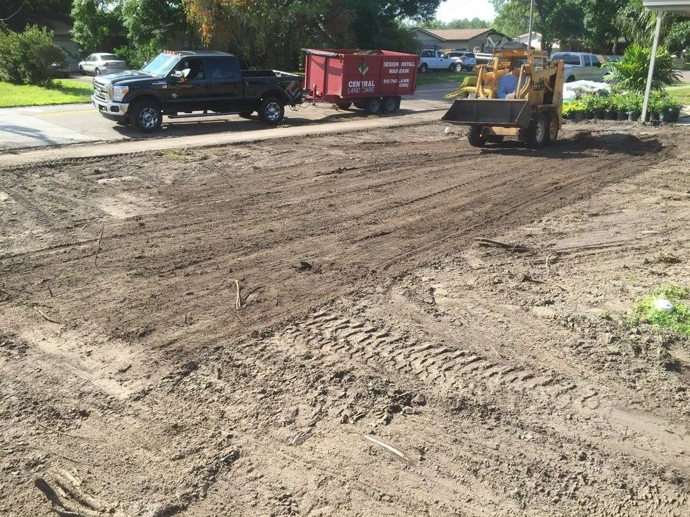 Professional landscape installation in Tampa Bay, FL by Central Land Care