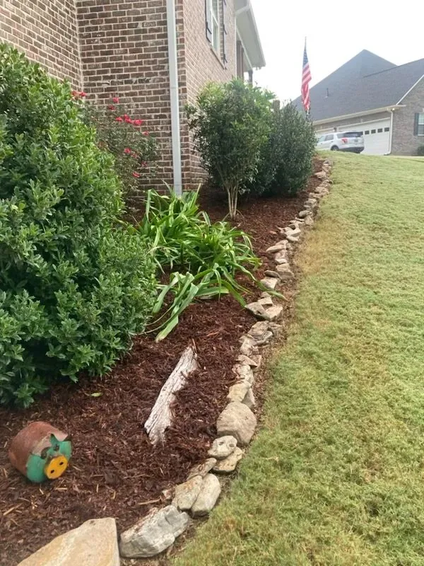 Professional landscape installation in Springville, AL by Central Lawn Care