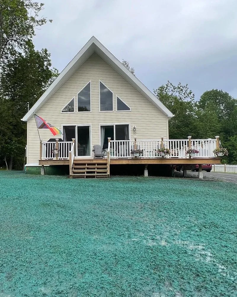 Local lawn care service for residential properties in Oakland, ME by Central Maine Hydroseeding
