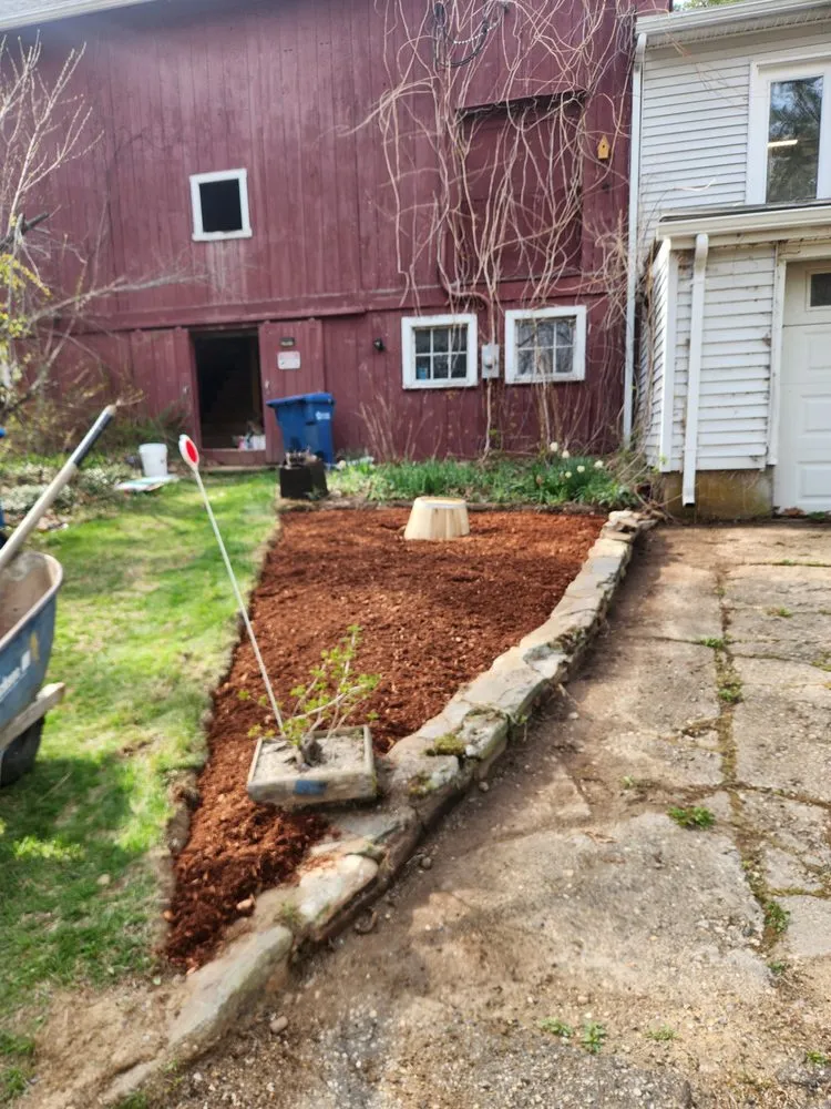 Professional lawn mowing service with custom design across Hubbardston, MA - Central Mass Junk Solutions