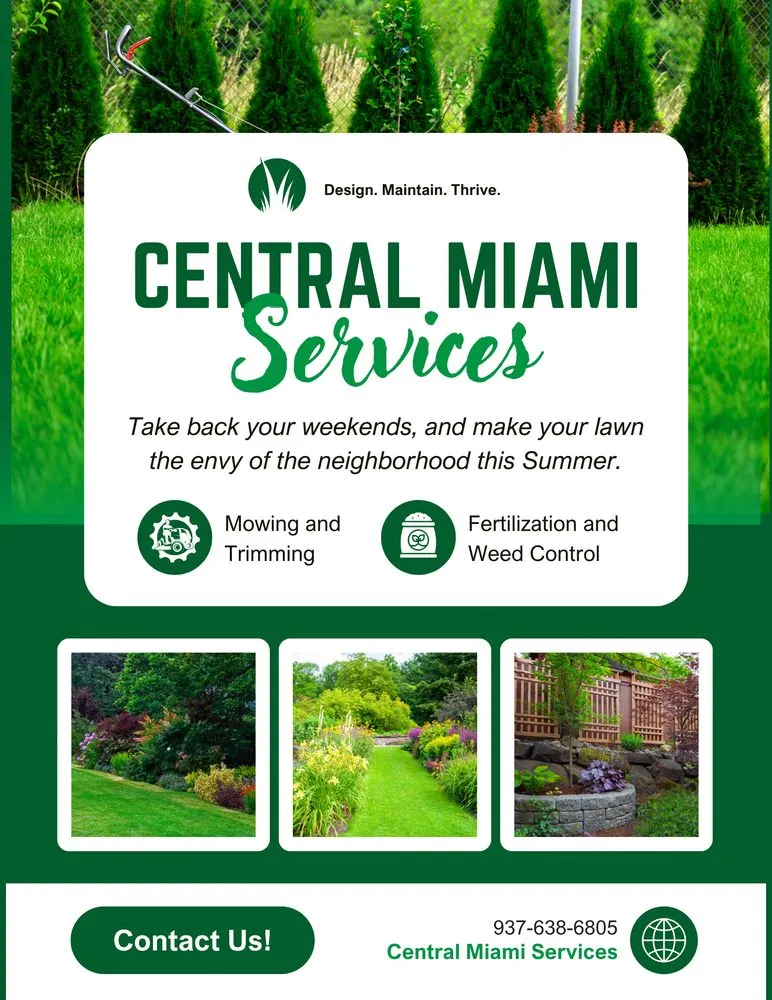 Affordable garden landscaping in Dayton, OH by Central Miami Services