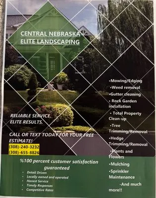 Central Nebraska Elite Landcaping Logo