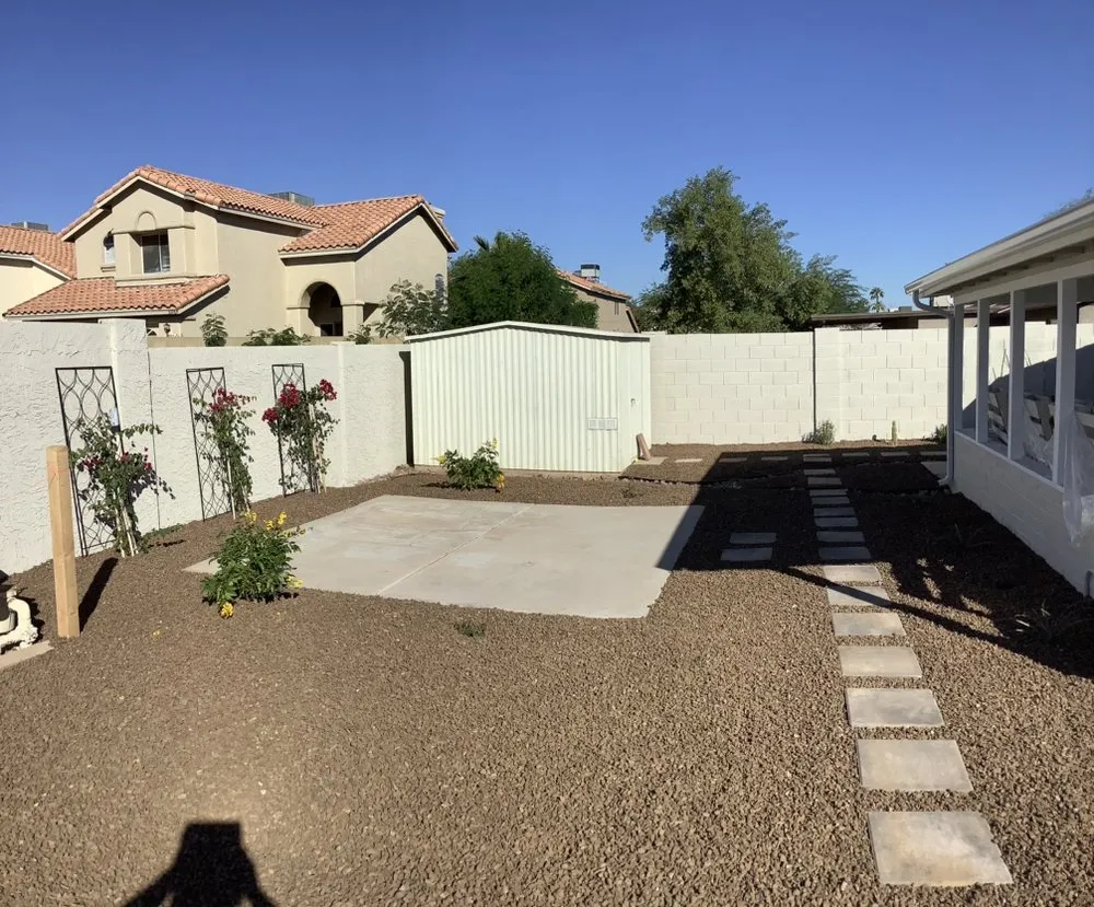 Custom yard cleanup service in Phoenix, AZ by Century West Landscaping