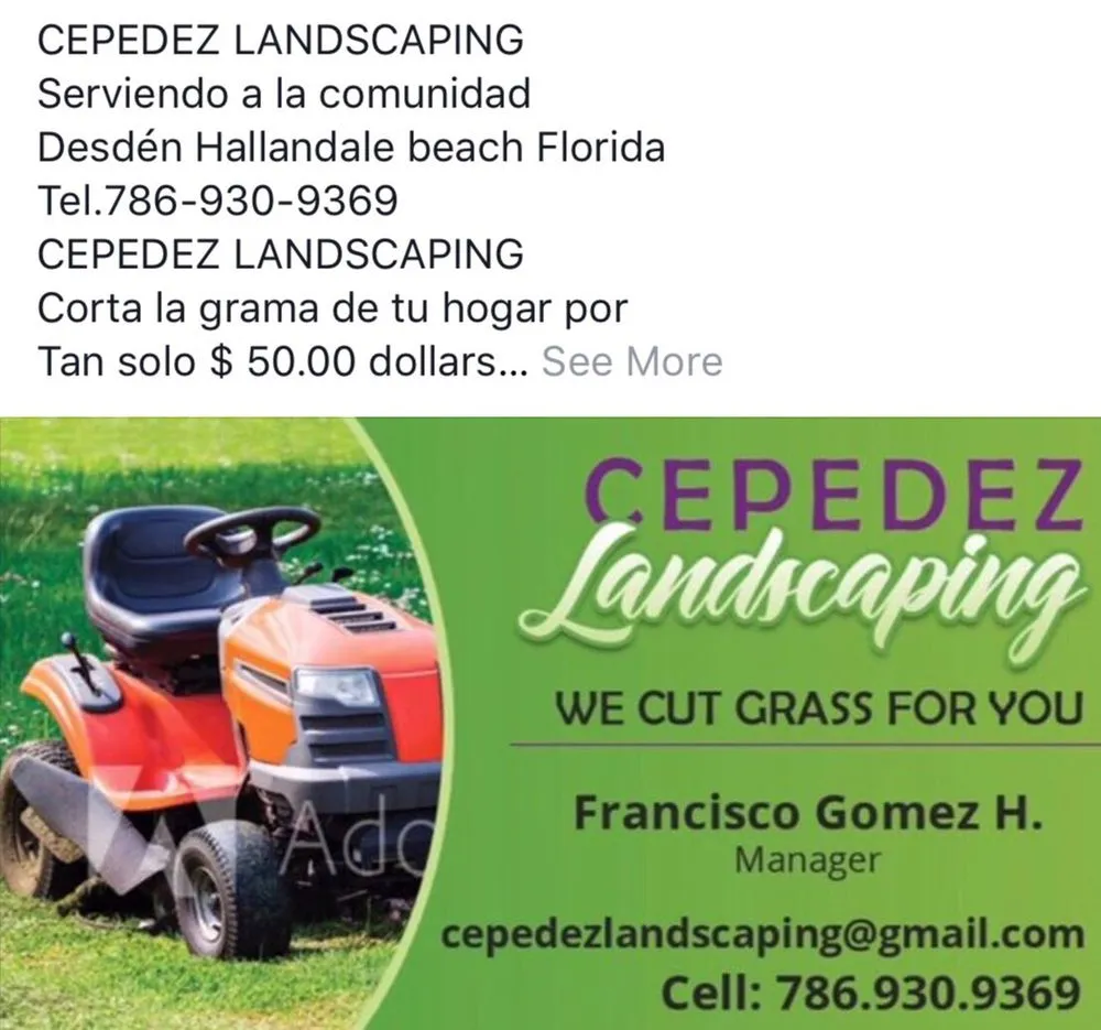 Trusted lawn care service experts serving Hallandale Beach, FL - Cepedez Landscaping
